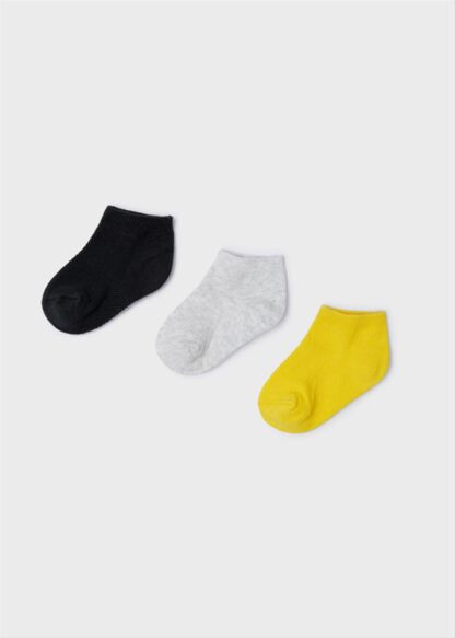 Mayoral Σετ 3 κάλτσες απλές Κίτρινο 22-10172-016