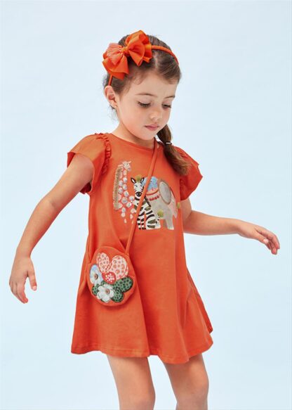 MAYORAL Φόρεμα με τσαντάκι Πορτοκαλί 23-03947-029