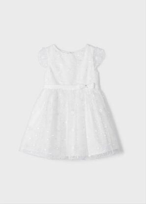 MAYORAL Φόρεμα με κεντημένο σχέδιο κορίτσι Λευκό 23-03911-014