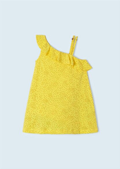 MAYORAL Φόρεμα ασύμμετρο από βιώσιμο βαμβάκι κορίτσ Κίτρινο 23-03935-012