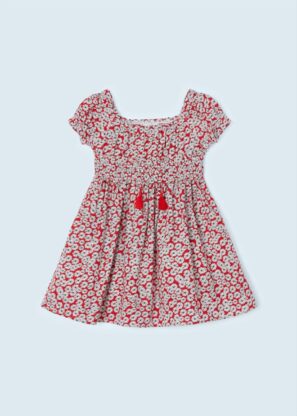 MAYORAL Φόρεμα σταμπωτό από βιώσιμο βαμβάκι κορίτσι Κόκκινο 23-03924-084