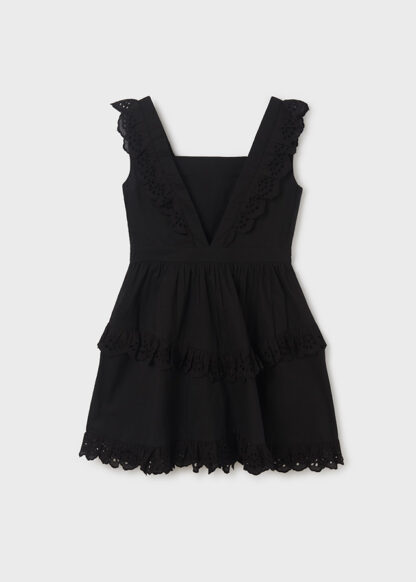 MAYORAL Φόρεμα ποπλίνα φοδραρισμένο Μαύρο 23-06918-058