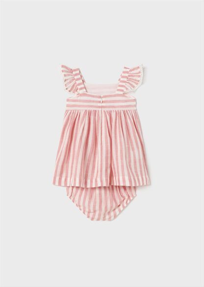 MAYORAL Φόρεμα σταμπωτό με κάλυμμα πάνας baby Ρουζ 23-01963-050