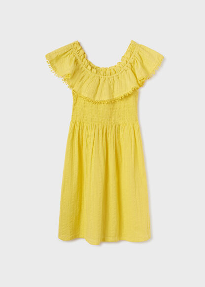 MAYORAL Φόρεμα πλέξη σφιγγοφωλιά Κίτρινο 23-06924-084