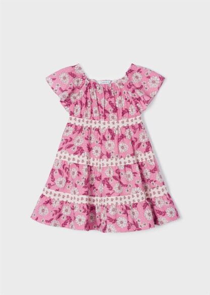 MAYORAL Φόρεμα συνδυασμένο σταμπωτό κορίτσι Ροζ σκούρο 23-03923-022