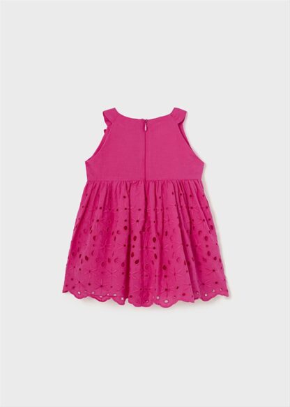 MAYORAL Φόρεμα με διάτρητη φούστα από βαμβάκι baby ορχιδεα 23-01962-046