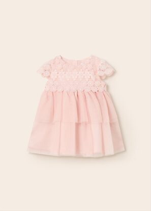 MAYORAL Φόρεμα γκιπούρ τούλι Ροζ απαλό 2 23-01950-073