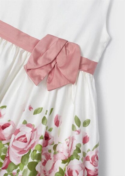 MAYORAL Φόρεμα με διακοσμητικό σχέδιο από βαμβάκι κορίτσι Ροζ 23-03915-092