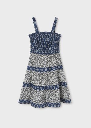 MAYORAL Φόρεμα συνδυασμένο σταμπωτό Μπλε 23-06926-025