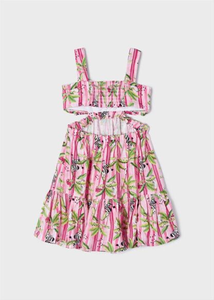 MAYORAL Φόρεμα cut out ροζ φουξια 23-03939-011