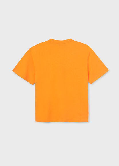 MAYORAL Μπλούζα κοντομάνικη βασική Κίτρινο πορτοκαλί 23-00840-016